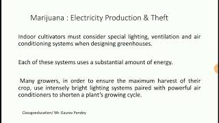 Marijuana | Electricity Theft | Illegal in India |