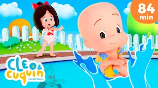¡A nadar, date la cremita! 🏊 y más canciones infantiles para bebés con Cleo y Cuquín