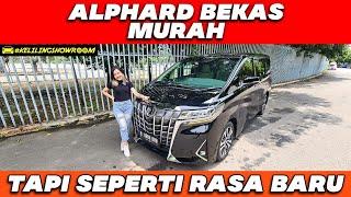 DIJUAL ALPHARD BEKAS MURAH G ATPM TAHUN 2018 WARNA HITAM KING GALLERY PMK JAKARTA