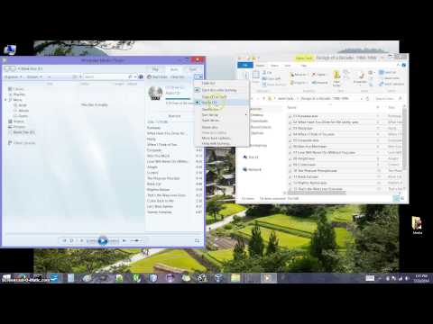 Burning Music to an Audio CD Using Windows Media Player Burning Music to an Audio CD Using Windows Media Player