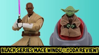 Star Wars Black Series Mace Windu \u0026 Yoda Review - Clone Wars 2 Pack Action Figures