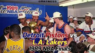 Detroit Pistons vs L.A. Lakers ~1989 NBA Finals