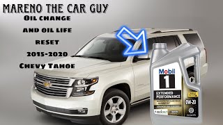 How to reset oil life 2015-2020 Chevy Tahoe LT / Yukon 5.3L