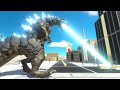 Remastered GODZILLA Invades a City - Animal Revolt Battle Simulator