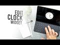 How to Edit Clock Widget on iPad (tutorial)