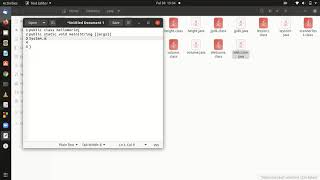 How to write your first program in java using ubuntu