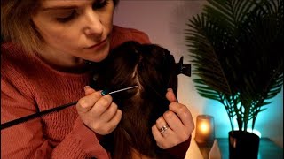 ASMR: A Real Person Mom \u0026 Daughter Scalp Check \u0026 Scalp Treatment