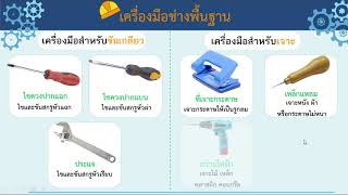 การงานอาชีพ ป.3 เรื่องหนูเรียนรู้งานช่างพื้นฐาน (30 ก.ค. 64)