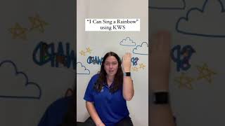 I can sing a rainbow in Key Word Sign! #auslan #kws #speechlanguagepathology #speechpathologist