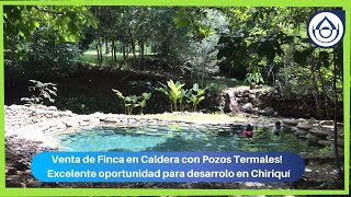 Venta de Finca en Caldera con Pozos Termales! 39 Ha. Chiriquí. 6981.5000