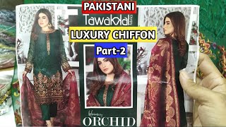 Pakistani Tawakkal Luxury Chiffon Dress 2020 in Bangladesh | New Pakistani Party Wear Dresses 2020