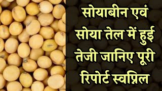 सोयाबीन एवं सोया तेल में हुई तेजी जानिए पूरी रिपोर्ट स्वप्निल से/ Soyabean News/Oilseeds News