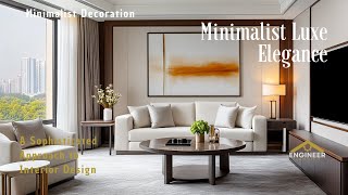 Luxury Minimalist Home Decor: Essential Tips for an Elegant and Modern Aesthetic