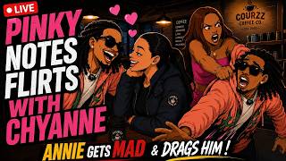 Pinky Notes Flirts With Chyanne On Live… Annie Gets MAD & Drags Him Off 😳 | The Live Report
