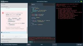 9 - Objects - Javascript - Codecademy