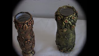 Artesanato: Reciclando garrafa PET