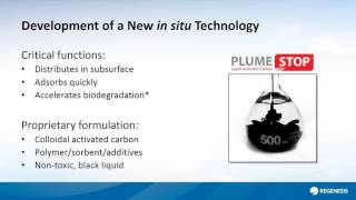 PlumeStop and the In Situ Containment of Perfluorinated Chemicals (PFAS & PFOA)