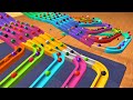 Animation Marble Run Race ☆ HABA Slope & Retro Animation Wooden marble ASMR