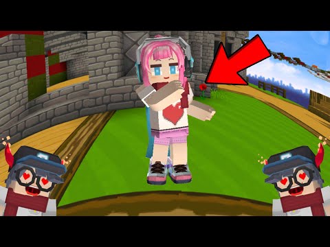 ¡¡Coqueteé con la linda Aphmau en Bedwars !! (Blockman IR)