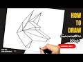 How to draw Geometric Wolf