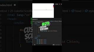 29/100: Custom Scrollbar CSS. #css #htmHT#frontend #tutorial #tips #scroll #codingsimplifiedspace