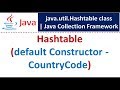 Hashtable (default Constructor - CountryCode) | Java Collection Framework