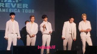 181117 (Ment+ All The Way Up) B.A.P 'Forever' Tour in Philadelphia