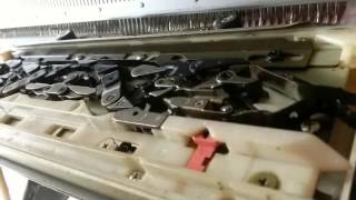 Seating the Brother Knitting Machine Carriage Correctly