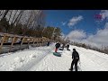 🇨🇦 snow tubing 4k chicopee tube park கனடா