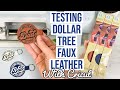 TESTING DOLLAR TREE FAUX LEATHER ON THE CRICUT | FAUX LEATHER KEYCHAINS | FATHER'S DAY GIFT IDEA