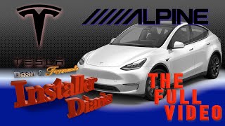 The Full Alpine Tesla Model Y car stereo install