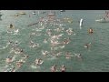 Hong Kong swimmers race across Victoria Harbour