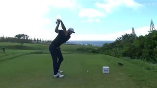 Dustin Johnson 430 yard drive off the tee on 12 at Kapalua | PGA Tour Radio call