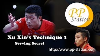 Slow Motion: Xu Xin's Serving Secret reveal !! 許昕發球神級技巧 (慢鏡解拆) !! 許シン发球の技!!