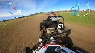 New Zealand Grass Kart Championship in Christchurch 2022 race 2