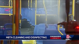 MBTA cleaning, disinfecting buses, trains as city begins to reopen