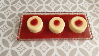 YUMMY DESSERT VANILLA PUDDING WITH PLUM SAUCE 💖🇩🇪