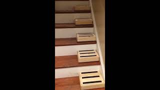 DIY  solution to steep stairs