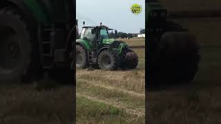 Deutz Power😎 • Strohernte • Stroh häckseln • Harvest • Deutz Fahr • Krone