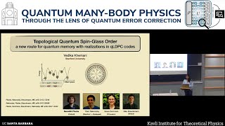 Topological Quantum Spin Glass Order: a new route to quantum memory... | Vedika Khemani (Stanford)