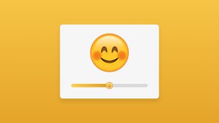 Custom Emoji Range Slider using HTML CSS & JavaScript | Mood Slider in JavaScript