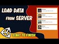 Load Data From Server JSON in Unity Networking | Unity Beginner Tutorial Coding