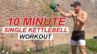 10 MIN: FAT BURNING Kettlebell Workout (Follow Along)