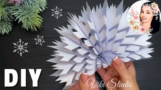 3D Paper Snowflakes Christmas Paper Craft Christmas Ornaments