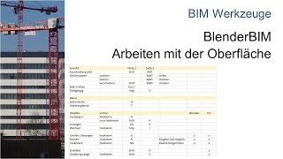 02 Arbeiten mit BlenderBIM -  Oberfläche | IFC Projekt | Tasten - Baubetrieb