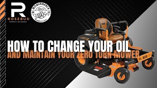 Ultimate Guide: How to Change your mower's oil and Maintain Your Zero Turn Mower | Mowtech