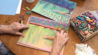 How to Draw a Pond with Chalk Pastels