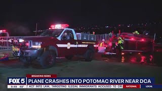 Plane crashes into Potomac River near DCA