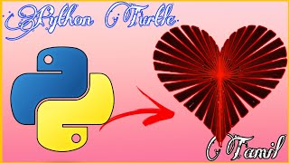 Amazing Red Heart using python Turtle | How can draw heart in python Turtle Animation #python