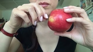 SassEsnacks ASMR | Whispering and Eating a Pink Lady Apple  -  ASMR Eating Sounds